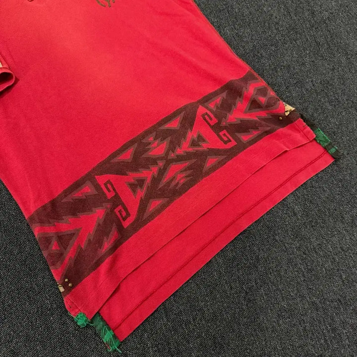 [BUNJANG] Polo Ralph Lauren Big Pony Sashiko Detail Polo T-Shirt / 폴로 랄프로렌 빅포니 사시코 디테일 카라 티셔츠