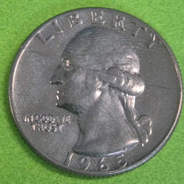 [BUNJANG] 1965 United States Quarter Dollar Coin / 1965 미국 쿼터달러  동전 M3154