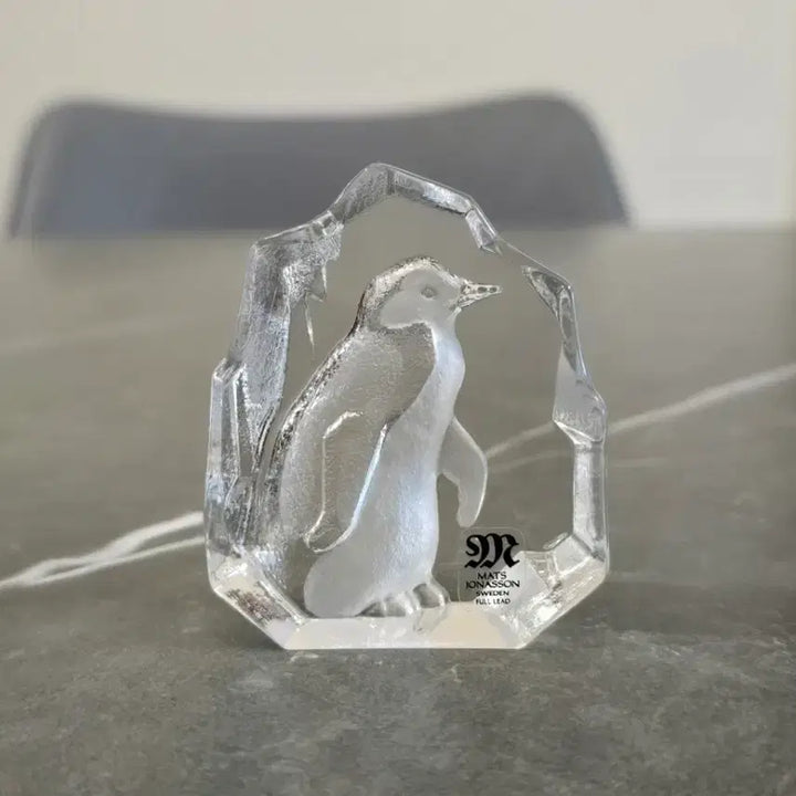 [BUNJANG] Mats Jonasson Swedish Crystal Penguin Figurine / Mats Jonasson 스웨덴 크리스탈 펭귄 장식품