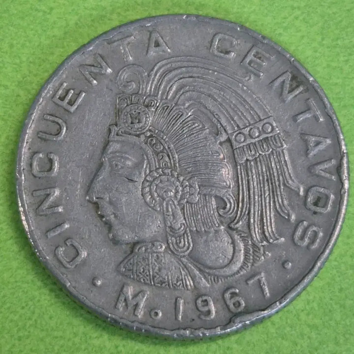 [BUNJANG] 1967 Mexico 50 Centavos Coin / 1967 멕시코 50센타보스 동전M3157