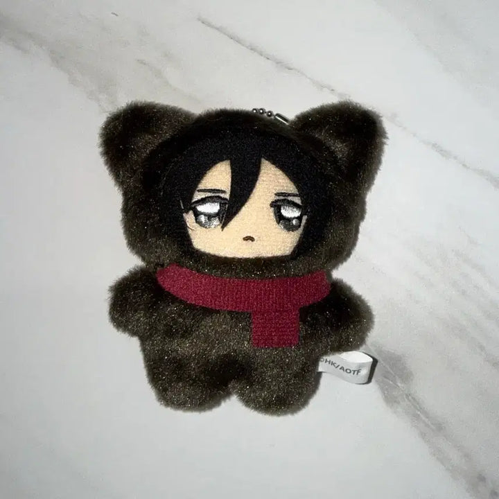 [BUNJANG] Attack on Titan Mikasa Ackerman Chimike Mo Nui Plush Doll / 진격의 거인 진격거 미카사 치미케모 누이 인형 판매 양도