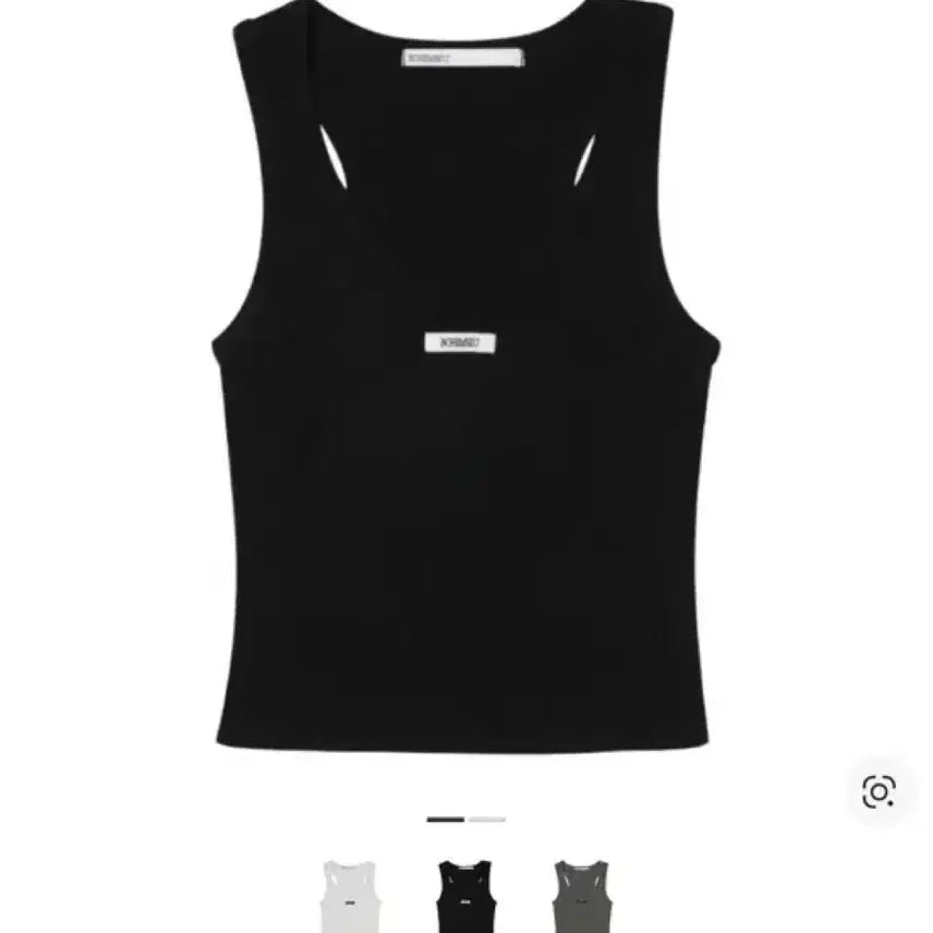 [SOLD OUT] 보헤미안서울 베이직 슬리브리스 크롭 탑(black/white)