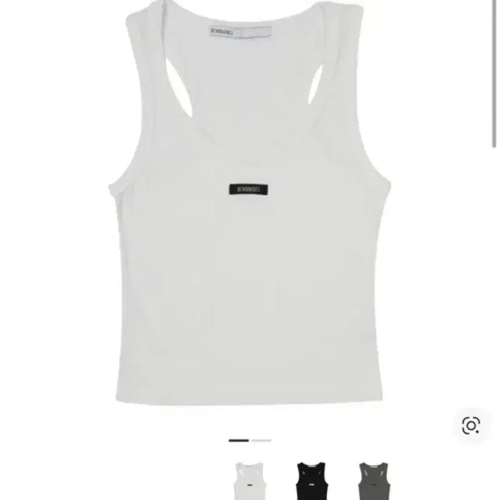 [SOLD OUT] 보헤미안서울 베이직 슬리브리스 크롭 탑(black/white)