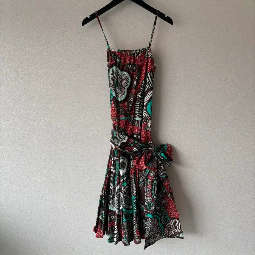 [BUNJANG] Moschino Jeans Spaghetti Strap Dress US 6 / Moschino Jeans 모스키노 진스 끈나시 원피스 us6