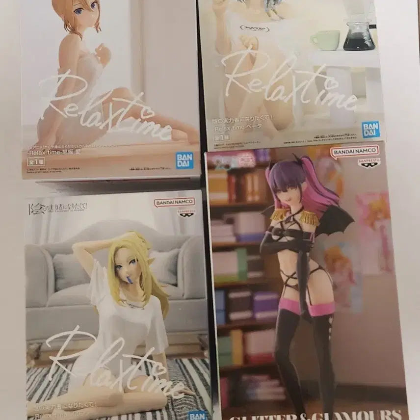 [BUNJANG] Bandai Namco Relax Time Figure Set (Sealed) / 반다이 네임코 릴렉스타임 피규어 등 (미개봉)