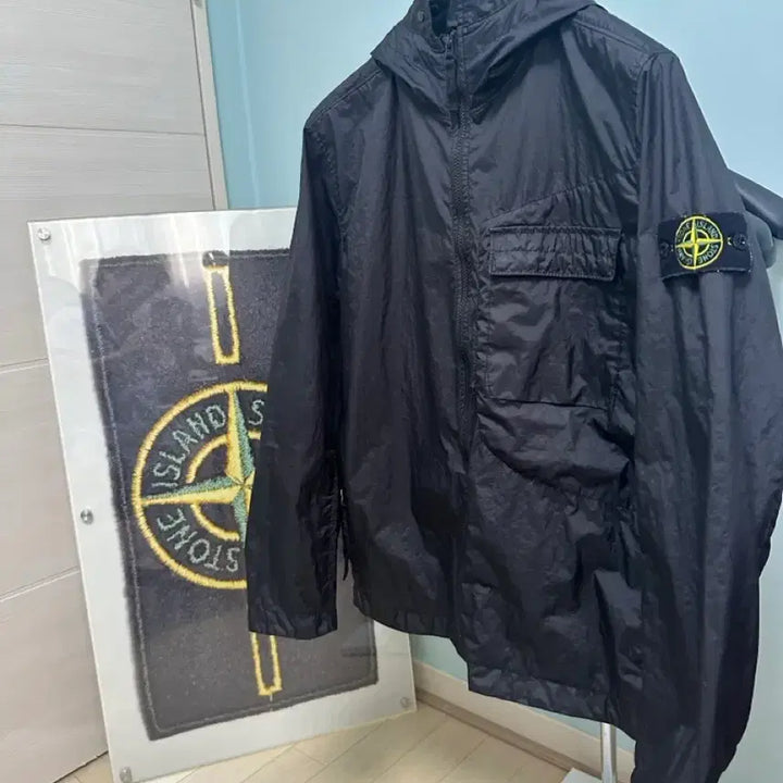 [BUNJANG] Stone Island 22SS Membrana Black L / 스톤아일랜드 22ss 멤브라나 블랙L 매장판 새상품급컨디션