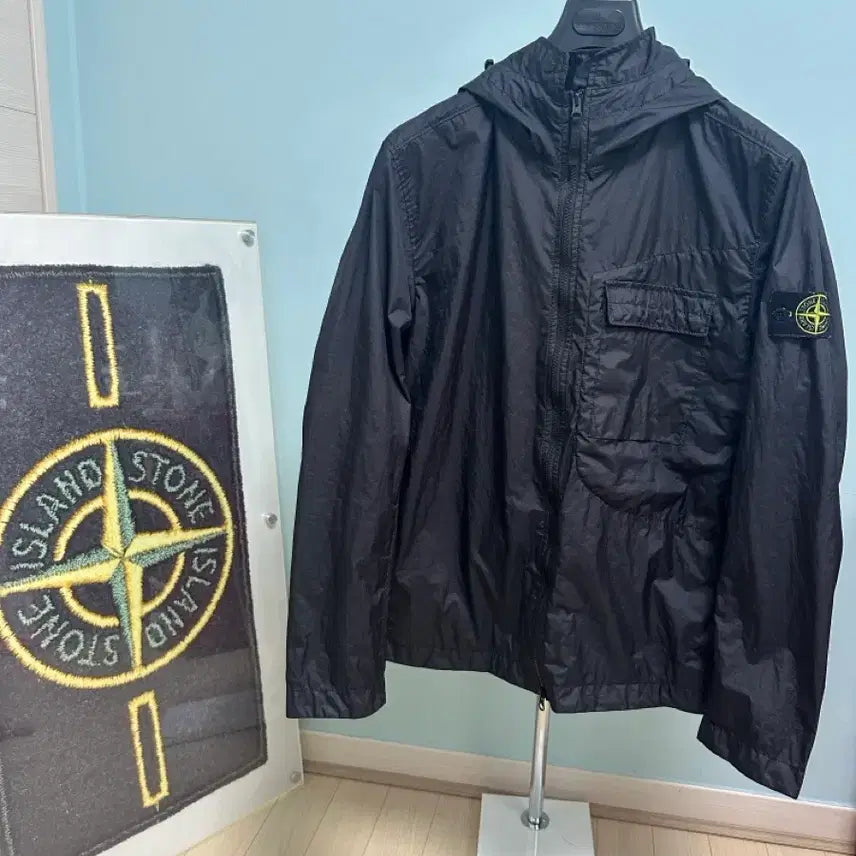 [BUNJANG] Stone Island 22SS Membrana Black L / 스톤아일랜드 22ss 멤브라나 블랙L 매장판 새상품급컨디션