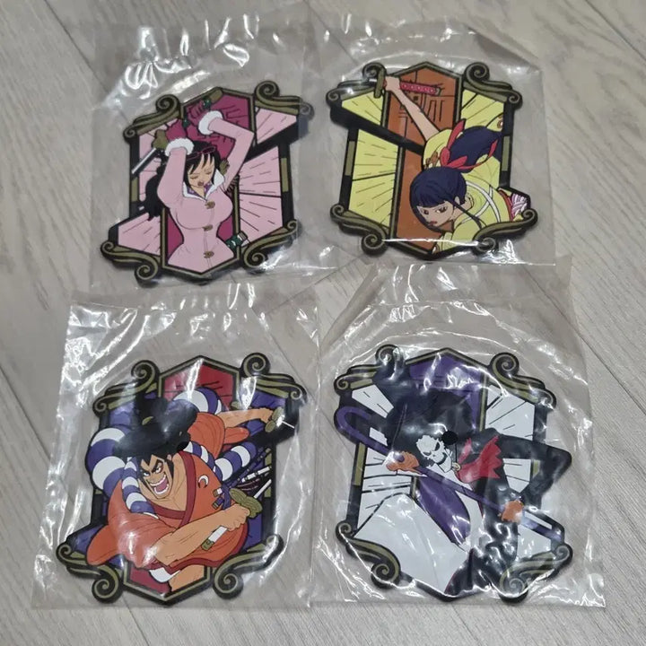 [BUNJANG] One Piece Wano Country Character Rubber Coaster Set / 미개봉 새상품 원피스 &
