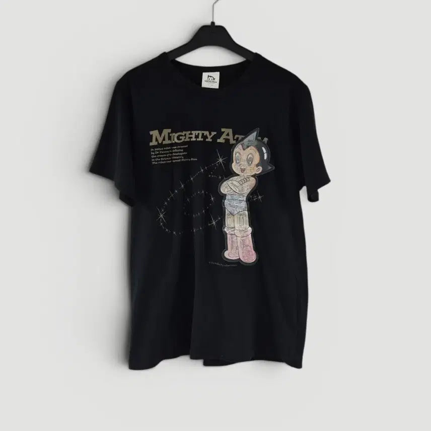 [BUNJANG] L Tokyo Atom Vintage Hologram Short Sleeve T-Shirt / [L]도쿄 아톰 빈티지 홀로그램 반팔 여성