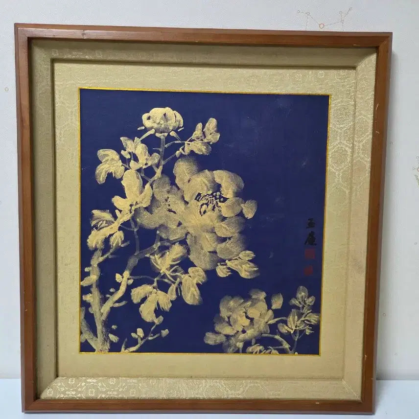 [BUNJANG] Oriental Painting Flower Framed Art / 동양화 꽃 그림 액자