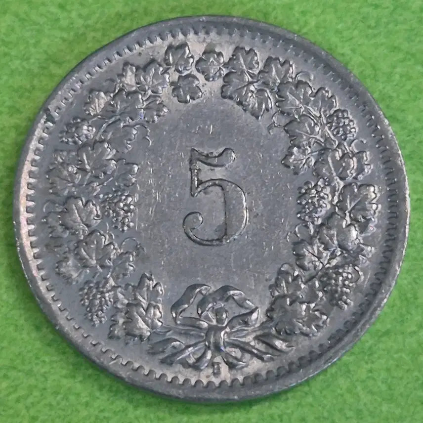 [BUNJANG] 1969 Swiss 5 Rappen Coin / 1969 스위스 5라펜 동전 M3172