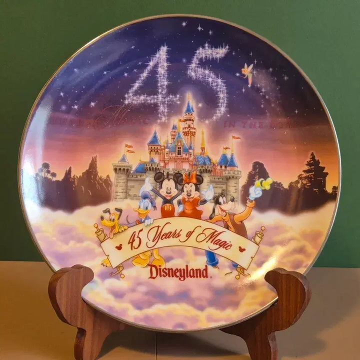 [BUNJANG] Disney 45th Anniversary Limited Edition Plate / 디즈니 45주년 한정판 접시