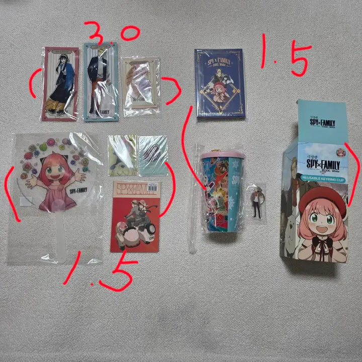 [BUNJANG] Spy × Family Goods Set / 스파이패밀리 굿즈 세트
