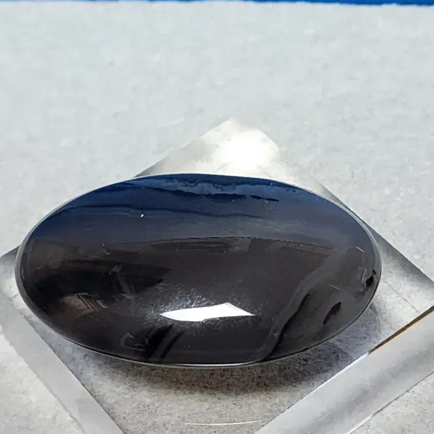 [BUNJANG] Natural Crystal Black Agate Stone with Stand / 천연 크리스탈 흑마노석 아케이트+받침대
