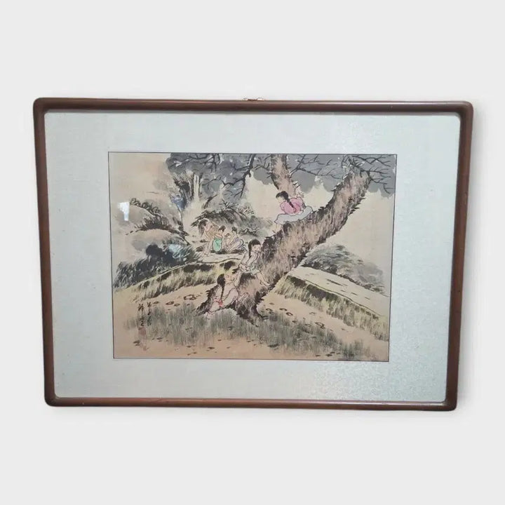 [BUNJANG] Geumdang Shin Sang-ho Folk Painting (1984) / 동양화 풍속화 금당 신상호 종이에 채색
