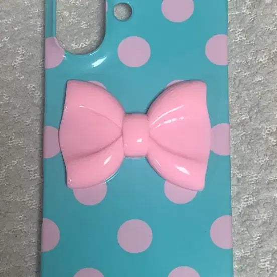 [BUNJANG] Kute Shop Dot Ribbon iPhone 17 Phone Case / Kute Shop 리본 도트 아이폰 17 폰케이스