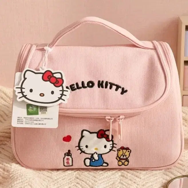 [BUNJANG] Hello Kitty Cosmetic Pouch Tote Bag Pink / 헬로키티 파우치 화장품 파우치 토드백  핑크 새상품