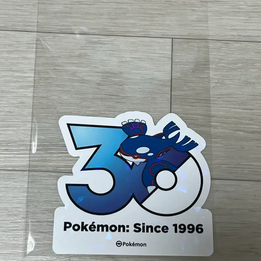 [BUNJANG] Pokemon 30th Anniversary Sticker - Kyogre / 포켓몬스터 30주년 스티커 가이오가
