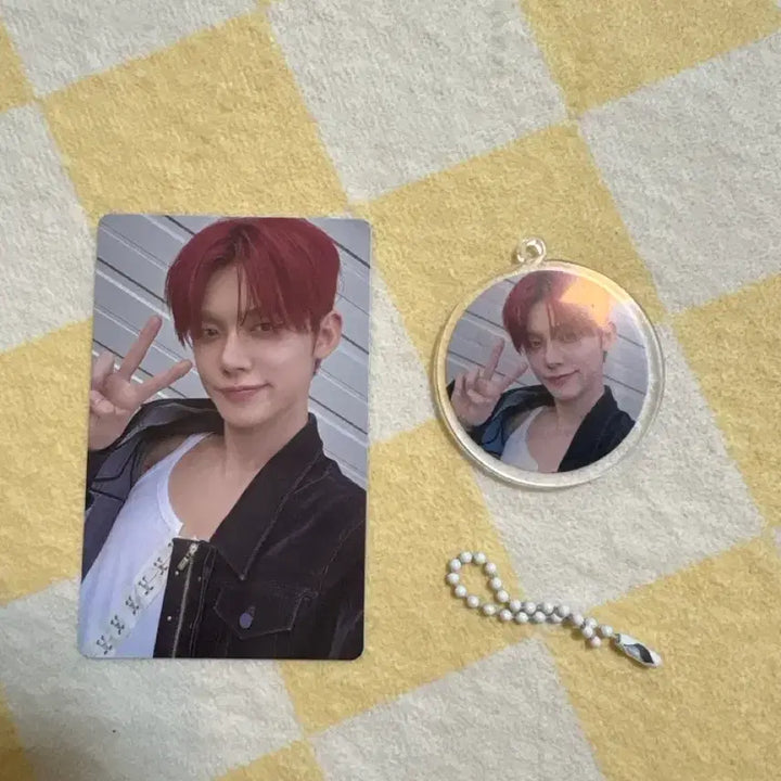 [BUNJANG] TXT Yeonjun GGUM Keyring Photocard Bundle Set / [정품/최상품 TXT]투마로우바이투게더 투바투 연준 GGUM 껌 키링포카