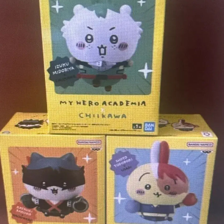 [BUNJANG] My Hero Academia x Chiikawa 3-Piece Figure Set / 나의 히어로 아카데미아 x 치이카와 피규어 3종 세트