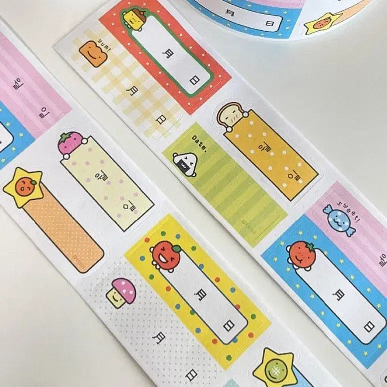 [BUNJANG] Kkini Design Classic Date Label Washi Tape / [끼니디자인] 고전 날짜라벨 모조지 키스컷띵 (원가띵)