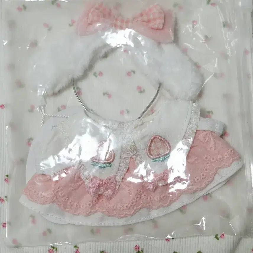 [SOLD OUT] 코튼베리드림 핑크 10cm 솜인형옷