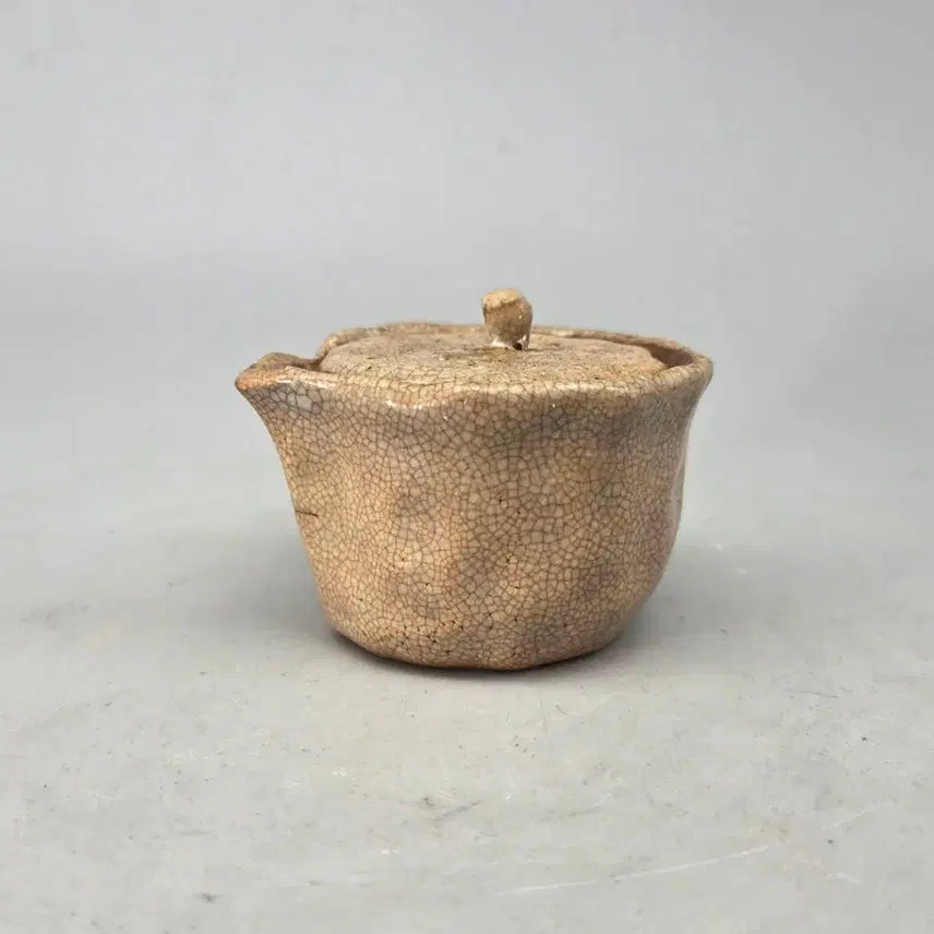 [BUNJANG] Antique Hagi Ware Celadon Glaze Tea Pot - 100+ Years Old / 골동품 이도유약의 고하기 차호 다관