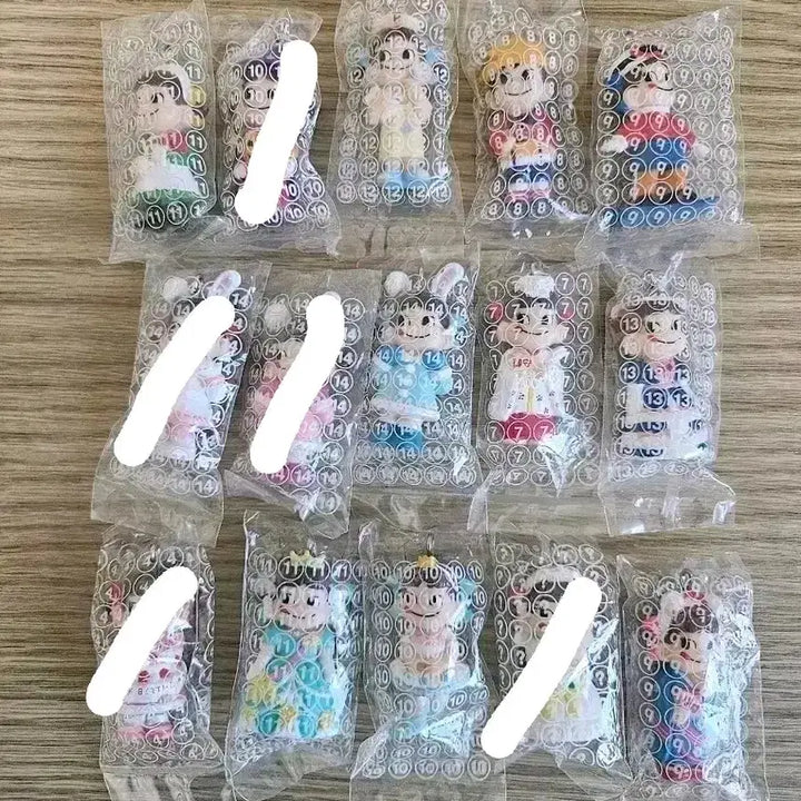 [BUNJANG] Peko-chan &amp; Poko-chan Mini Figure Keychain - Japanese Vintage / 페코짱 포코짱 미니 피규어 키링 일본빈티지