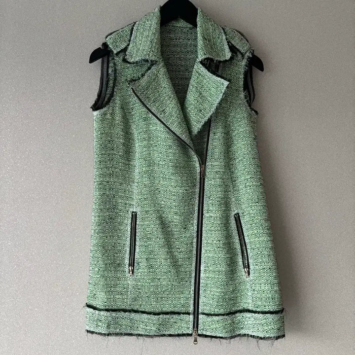 [BUNJANG] MSGM Green Tweed Vest Size 38 / MSGM  그린 트위드 베스트 38사이즈