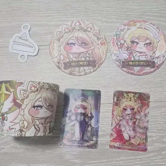 [BUNJANG] The Hyundai Trickster 2.5 Anniversary Ner Erffin Lenticular Card, Coaster Cup Holder Set / 더현대 트릭컬 2.5주년 네르 에르핀 렌티큘러 카드, 코스터 컵홀더 세트