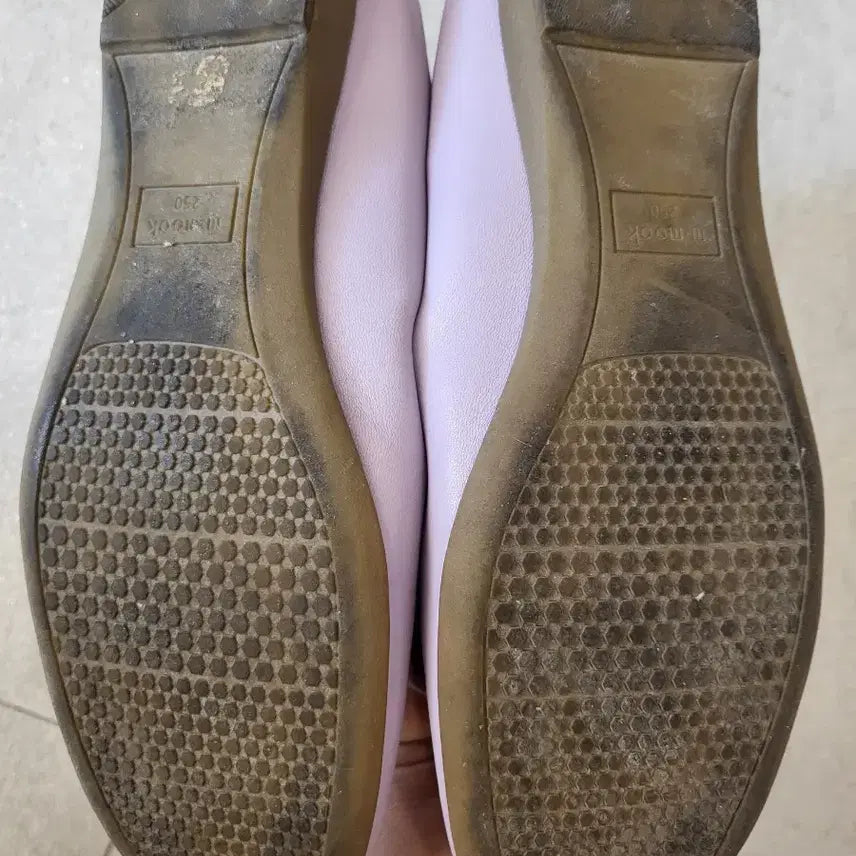 [BUNJANG] Mook Flat Shoes Lavender Ribbon Detail / 무크플렛슈즈