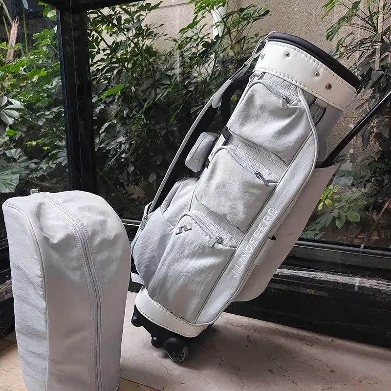 [BUNJANG] Waterproof Wheeled Golf Bag Cart Bag (Gray) / 방수 바퀴형 골프백 휠캐디백 (그레이)