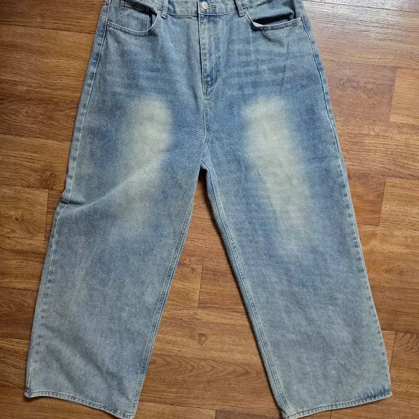 [BUNJANG] Light Wash Wide Leg Denim Pants 2XL / 연청 와이드 데님 바지 판매