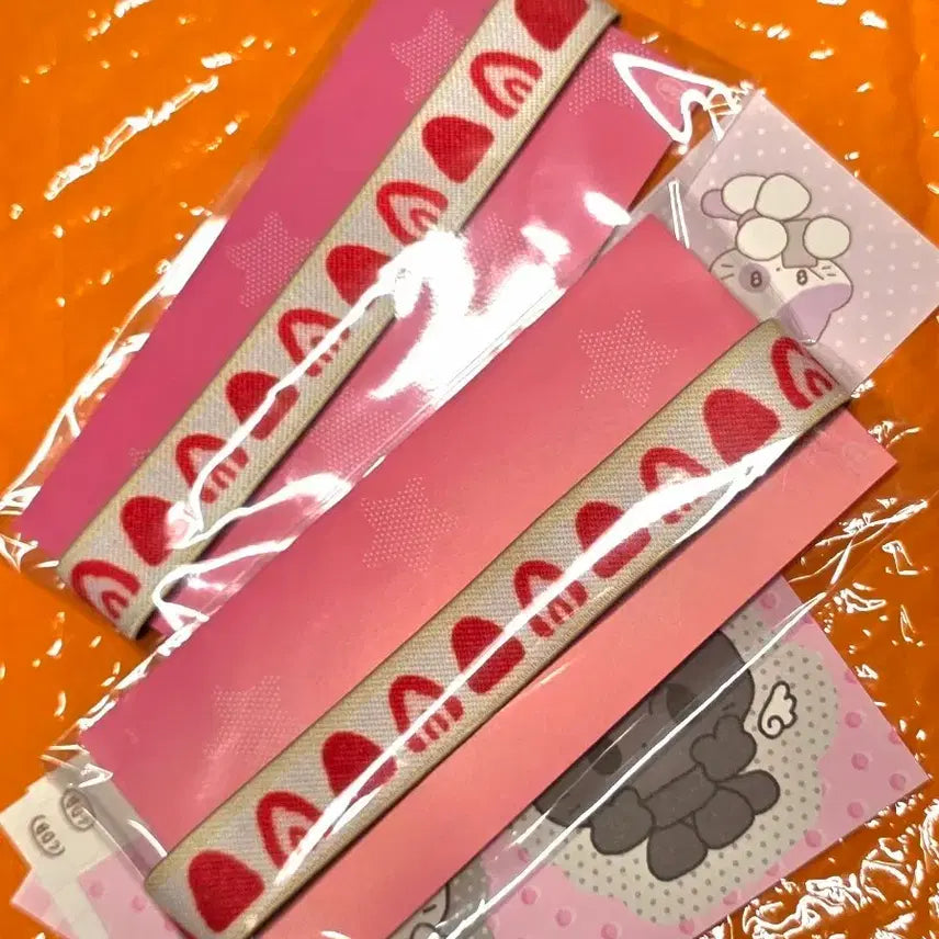 [BUNJANG] Goyangidabang Double-Sided Strawberry Cream Book Band Set / 고양이다방 양면 북밴드 딸기생크림 2개 일괄