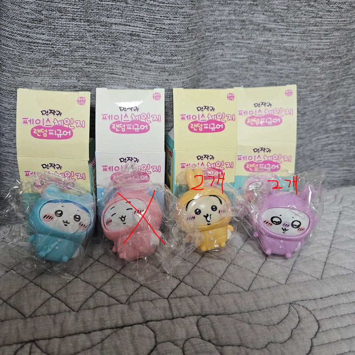 [BUNJANG] Chiikawa Face Change Random Figure / 먼작귀 치이카와 페이스 체인지 랜덤 피규어
