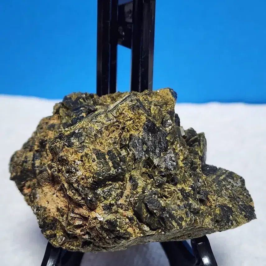 [BUNJANG] Natural Epiphor Quartz Cluster Raw Ore with Stand / 천연크리스탈 에피도트석영 클러스터 원시 원석+받침대