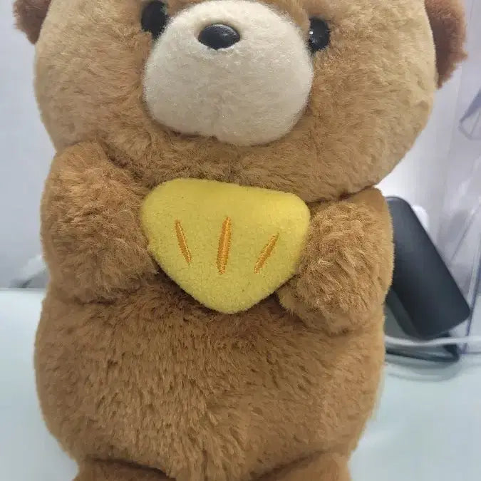 [BUNJANG] Cute Otter Plush Toy with Yellow Shell / 귀여운 수달인형