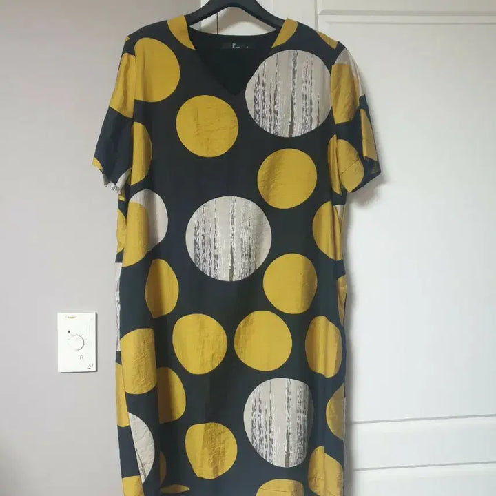 [BUNJANG] Renoma Dot Pattern Short Sleeve Dress / (실착1회)레노마 도트 패턴 반팔 원피스