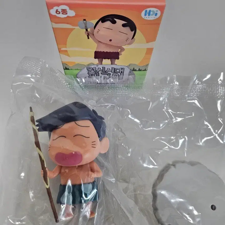 [BUNJANG] Crayon Shin-chan Prehistoric Era Figures (Chulsu, Hooni) Bundle Set / (일괄판매)짱구 원시시대 피규어