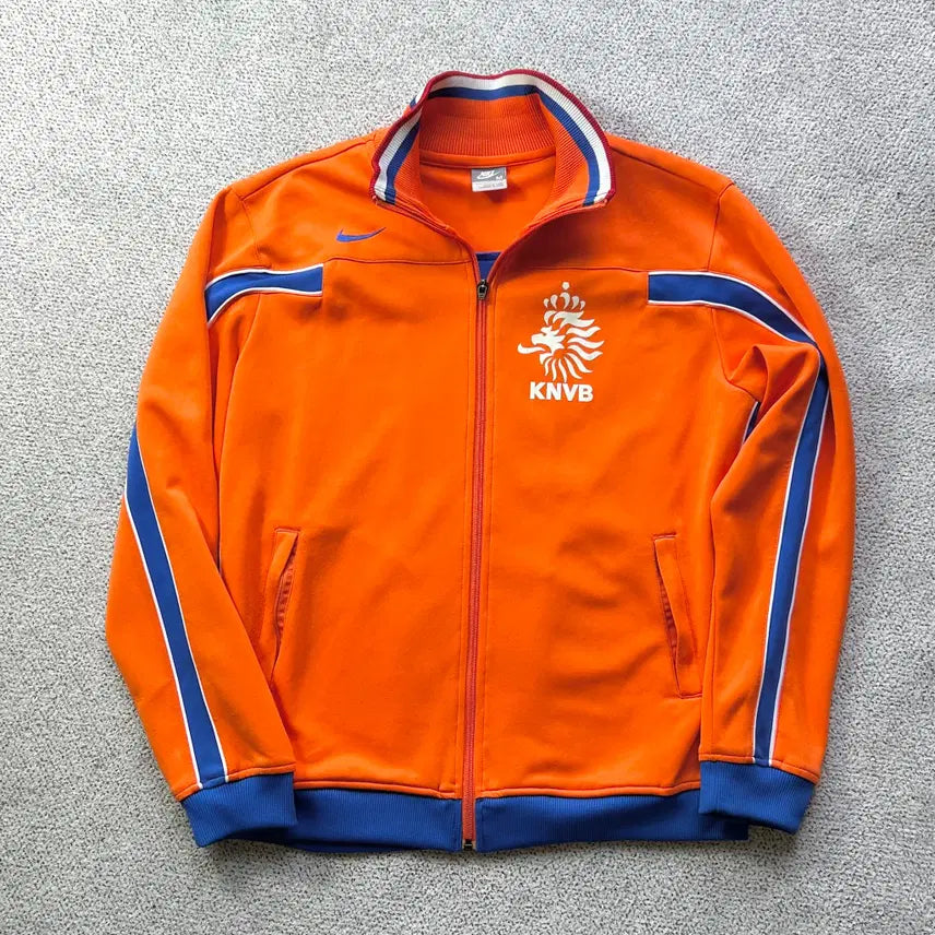 [SOLD OUT] 나이키 08-10 네덜란드 국대 트랙 자켓 져지 트랙탑 M 95