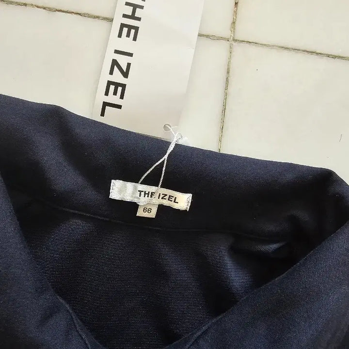 [BUNJANG] THE IZEL Half-Zip Collar Short-Sleeve Knit T-Shirt / THE IZEL 더아이젤 반집업 카라 반팔 니트 티셔츠 66 새제품