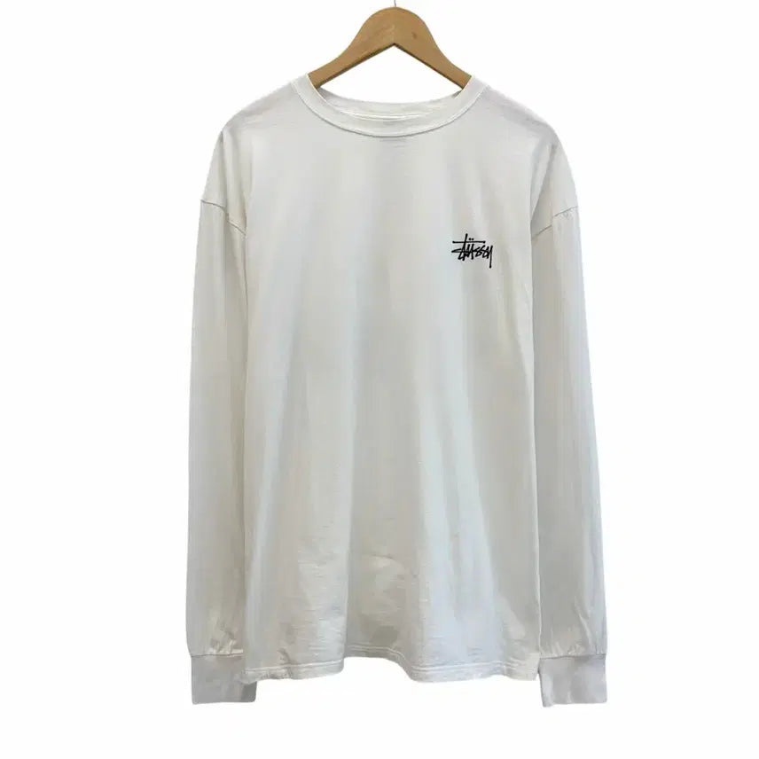 [BUNJANG] Stussy Long Sleeve T-Shirt White XL / 스투시 롱슬리브 긴팔티셔츠 화이트 (XL/105~110)
