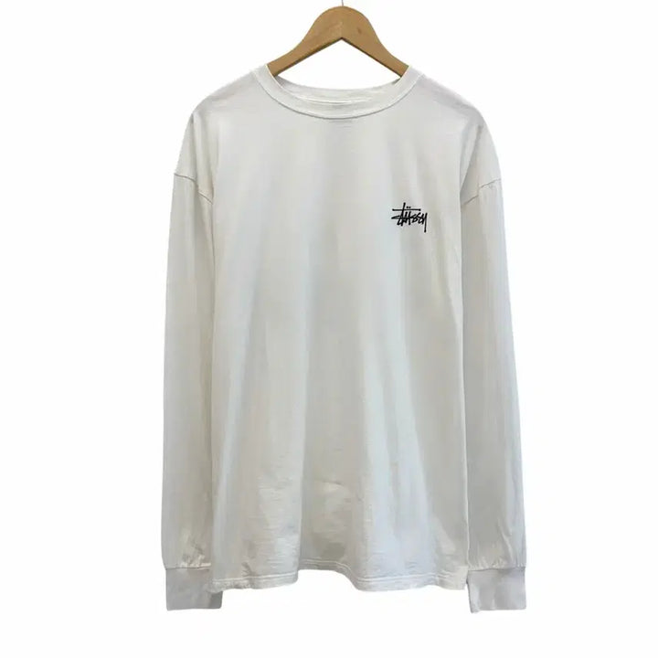[BUNJANG] Stussy Long Sleeve T-Shirt White XL / 스투시 롱슬리브 긴팔티셔츠 화이트 (XL/105~110)
