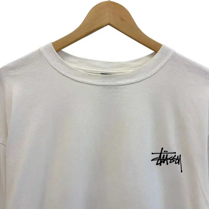 [BUNJANG] Stussy Long Sleeve T-Shirt White XL / 스투시 롱슬리브 긴팔티셔츠 화이트 (XL/105~110)