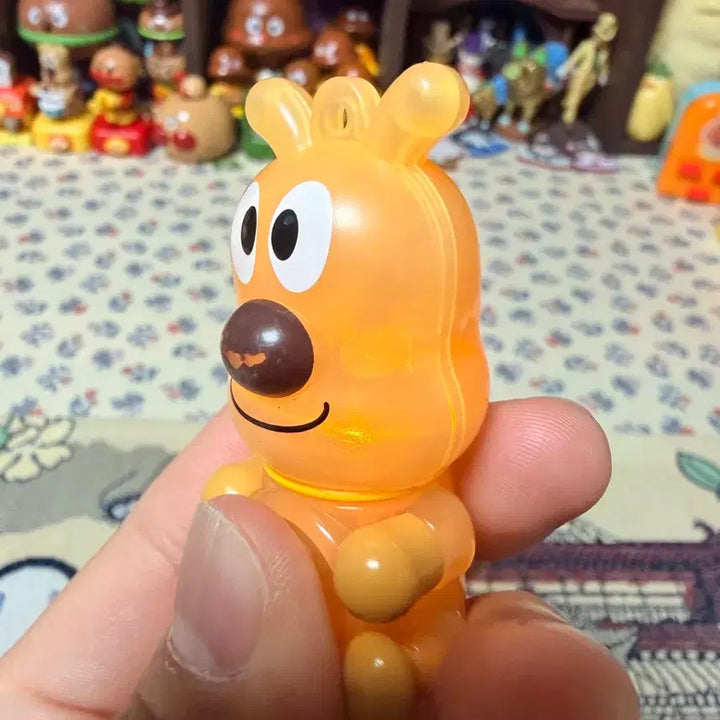 [BUNJANG] Anpanman Cheese Currypanman Rattle Light Gacha Toy / 호빵맨 치즈 카레빵맨 딸랑이 불빛 가챠