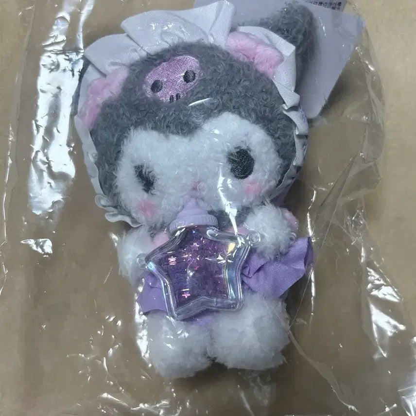 [BUNJANG] Sanrio Kuromi Star Glitter Baby Bottle Series Keychain / 산리오 쿠로미 별가루 베이비보틀 시리즈 키링