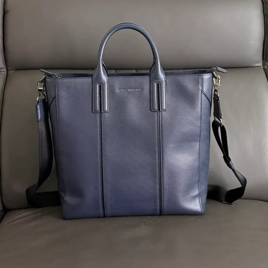 [BUNJANG] Louis Quatorze Saffiano Leather Tote Bag / 루이까또즈 토트백