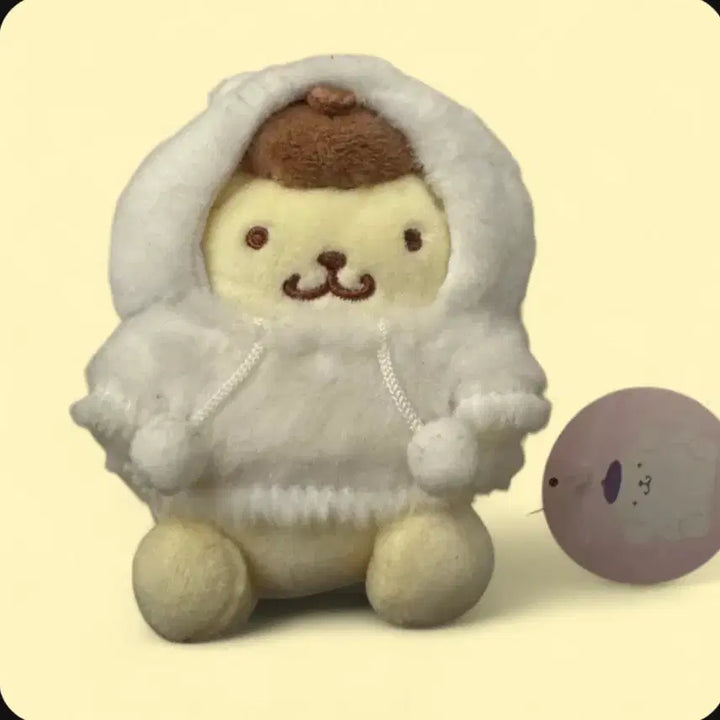 [BUNJANG] Sanrio Pompompurin Muffin Hoodie Plush Doll / 산리오 폼폼푸린 머핀후드 인형