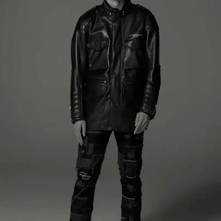 [BUNJANG] Neighborhood M65 Leather Jacket / [XL]네이버후드  m65 레더 양가죽 자켓