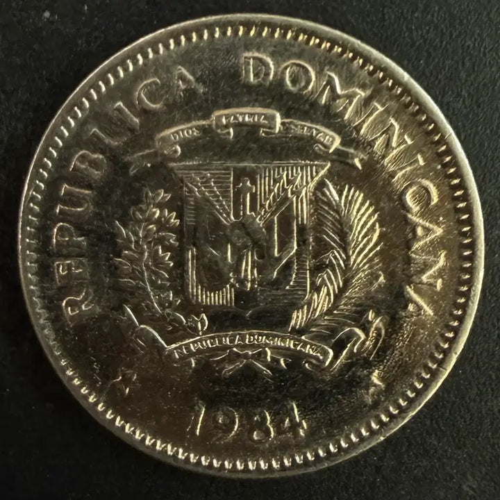 [BUNJANG] 1984 Dominican Republic 10 Centavos Coin / 1984년 도미니카 공화국 10센타보 동전 w1580